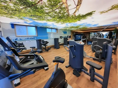 Bedruckte Lichtdecke Fitnessstudio