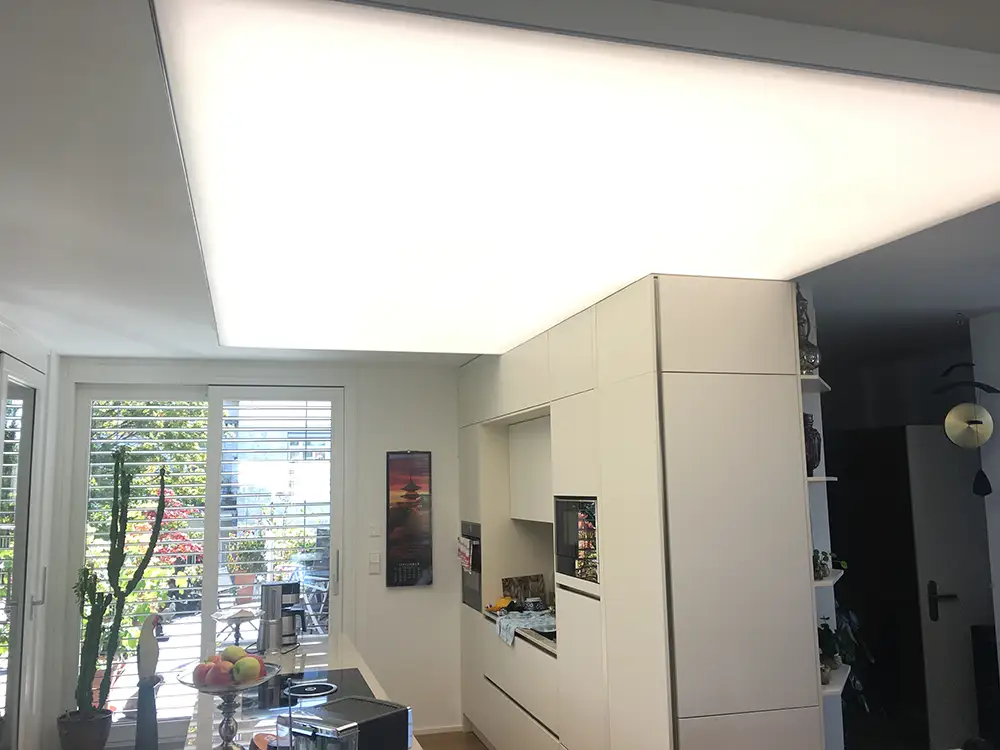Lichtdecke in der Küche