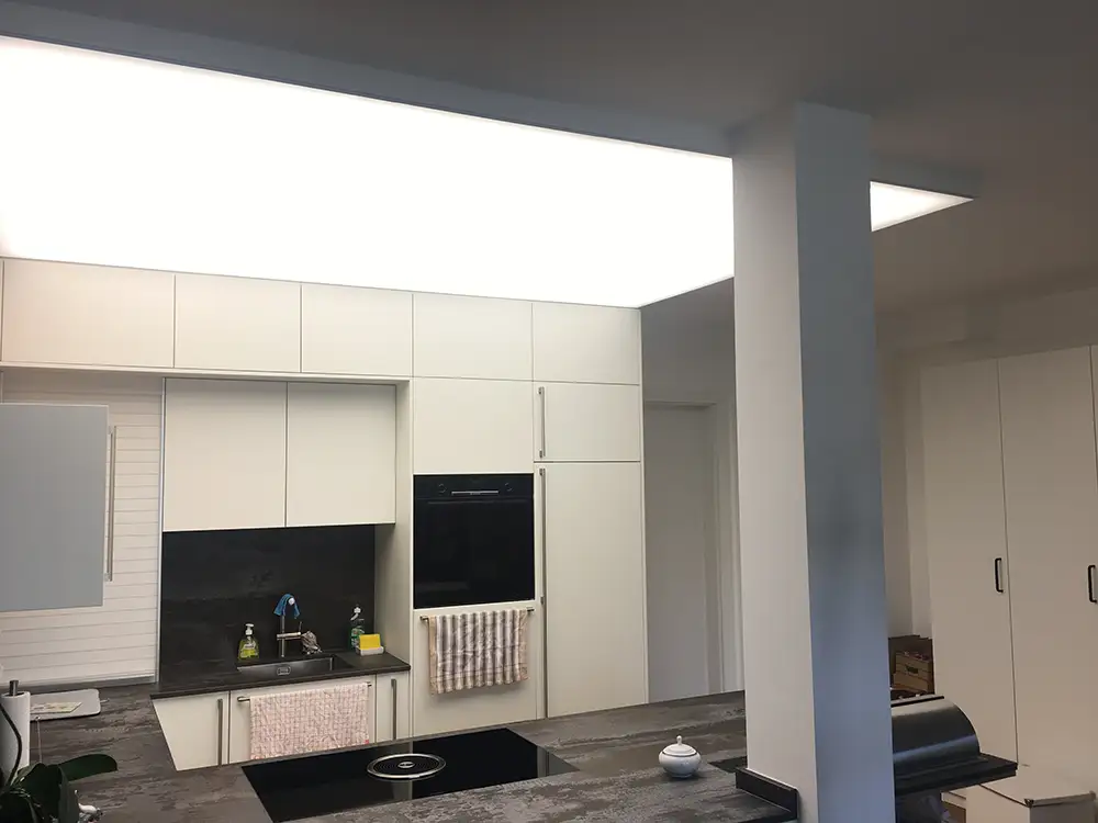 Lichtdecke in der Küche