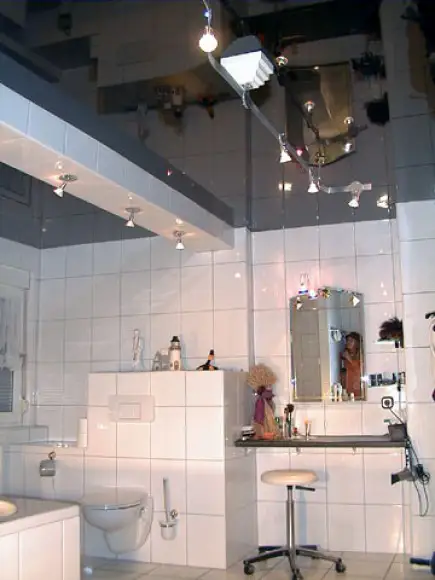 Badezimmer Spanndecke mit Spots